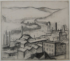 "The Monongahela at Morgantown" by Blanche Lazzell,  Amer., (1878-1956)