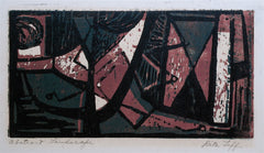 "Abstract Landscape" by Rita Leff, Amer., (1907-1979)