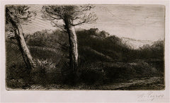 "Couche de Soliel" by Alphonse Legros, Fr., (1837-1911)