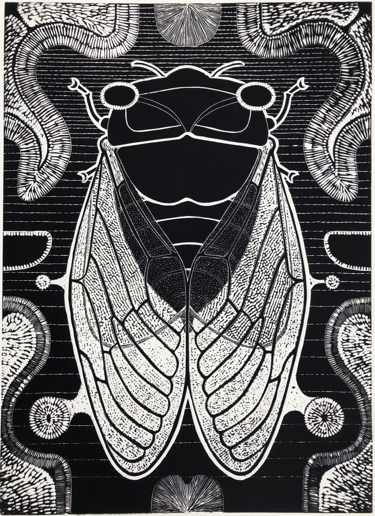 Singing Cicada, by M. G. Martin, Amer., (1931-2013)
