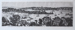"Gloucester, Massachusetts from Higby House" by William C. McNulty, Amer., (1889-1963)