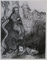 "St. Jerome and the Genii" by Gracia M. Melanson, Amer., (1932-2004)