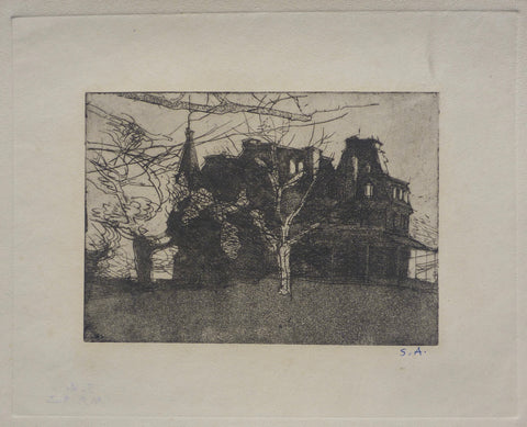 "Victorian Mansion, Newport, Rhode Island" by Sperry Andrews, Amer., (1917-2005)