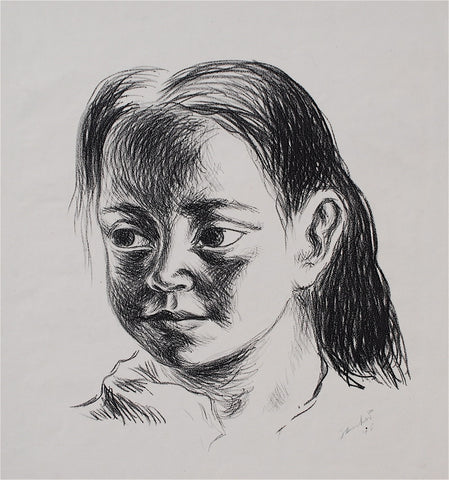  Pacheco Fernando C. Head of a Young Girl
