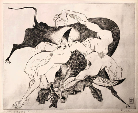 Death of the Matador,  by Gabor Peterdi, Amer., (1915-1991)