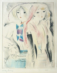 "Les Dieux Amies" by Mily Possoz, Portuguese - French, (1888-1967)