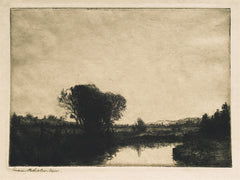 "Evening Near Edinburgh" by E. B. Robertson, Scottisch, (early 20th Century)
