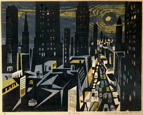 Broadway, by John Ross, Amer., (1921-2017)