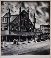 "Newark Station" by Sanford Ross, Amer., (1907-1954)