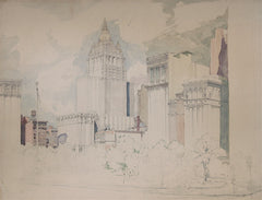 "New York Life Building, Madison Square, New York City" by Ernest D. Roth, (Amer., 1879-1964)