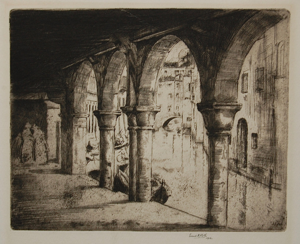 "An Arcade Venice" by Ernest D. Roth, Amer.,  (1879-1964)