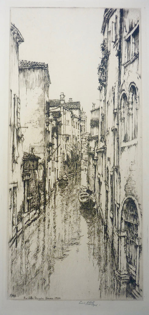 "Rio Della Pergola, Venice" by Ernest D. Roth, Amer., (1879-1964)