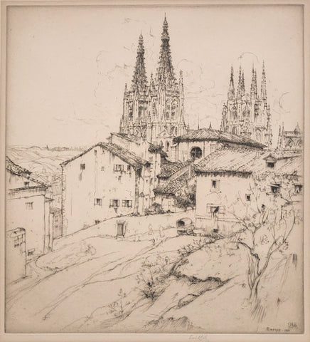 Burgos, Spain by Ernest D Roth, Amer., (1879-1964)