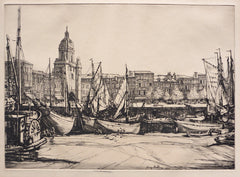"Low Tide New Rochelle" by Henry Rushbury, Eng., (1889-1968)