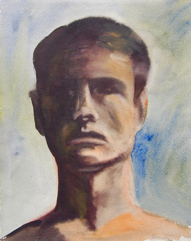 "Self Portrait" Emilio Sanchez, (Cuban-American, 1921-1999)