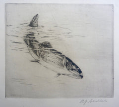 "The Last Rush, Brook Trout" by William J. Schaldach, AMer., (1896-1982)