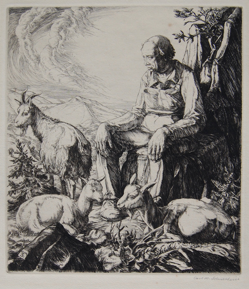 "Pastoral One", Carl M. Schultheiss, N. A., Amer., (1885-1961)