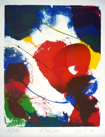 "At Stroke of Twelve" by Paul Jenkins, Amer., (1923-2012)