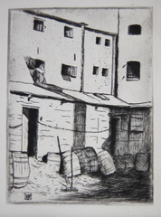 "Coon Alley" by J. Alden Weir, Amer., (1852-1919)