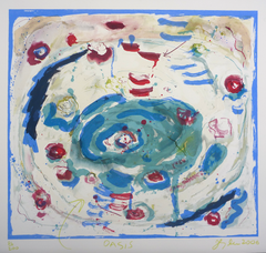 "Oasis" by Joan Snyder, Amer., (B. 1940)