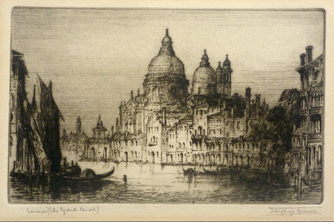 "Venice - The Grand Canal" by James Alphege Brewer, Eng., (1881-1946)