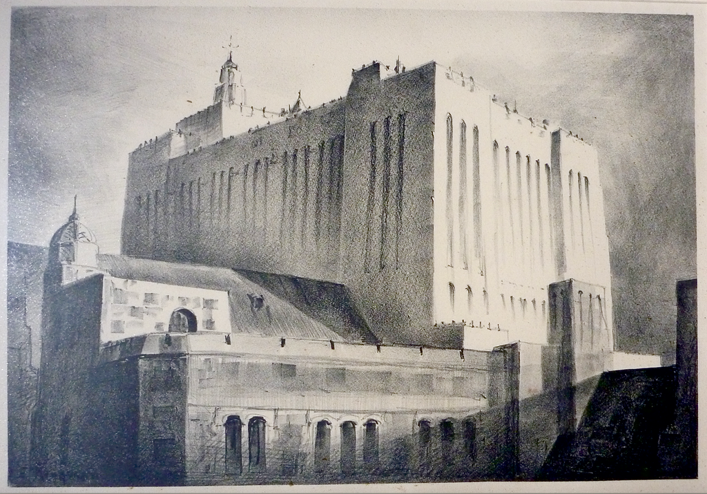 "Yale Power Station, New Haven,  CT" by E. Kingman, Amer., (20th Century)