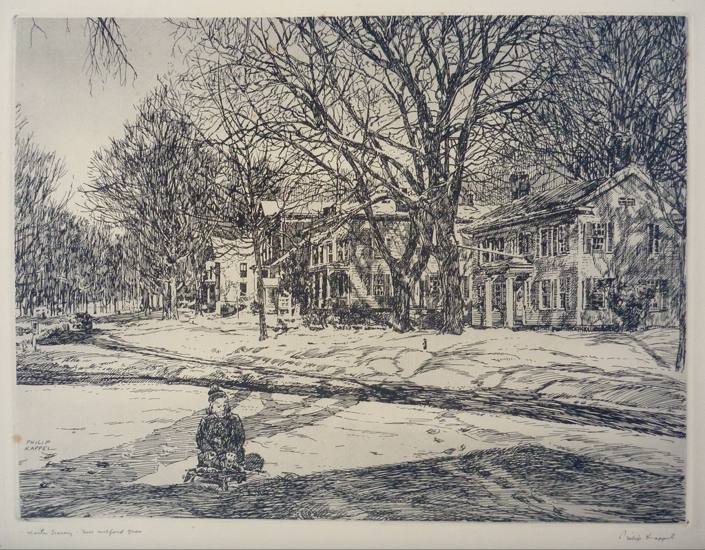 "Winter Tracery, New Milford Green" by Philip Kappel, Amer., (1901-1981)