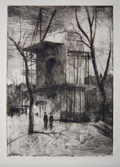 "Washington Arch No. 2" by J. Alden Weir, Amer., (1852-1919)