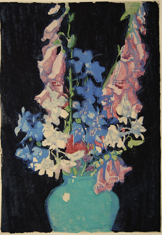 "Garden Flowers" by Margaret J. Patterson, Amer., (1867-1950)