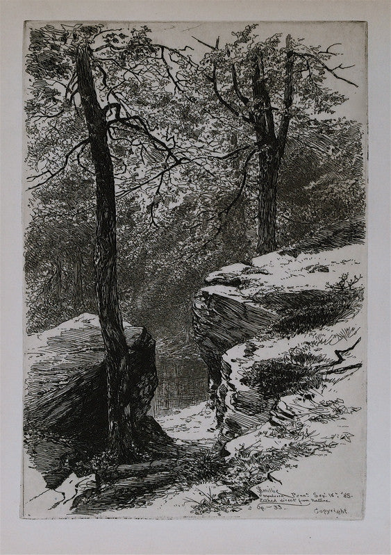 James D. Smillie A Woodland Pool, Montrose, PA. 1885