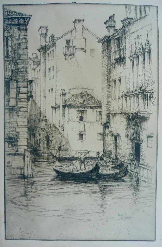 "An Angle of Venice" by J. Andre Smith, Amer., (1880-1959)