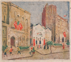 "Library, Temple University, Philadelphia" by Wuanita Smith, Amer., (1866-1959)