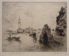 "View of Venice" by William Henry Sweet, Eng. 1889-1943)