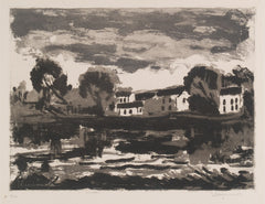 "Le Oise a Surgy" by Maurice Vlaminck, Fr., (1876-1958)