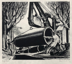 Big Inch, by Lynd Ward, Amer., (1905-1985)