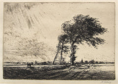 "Near Chichester" by Henry Franks Waring, Eng., (1900-1928)