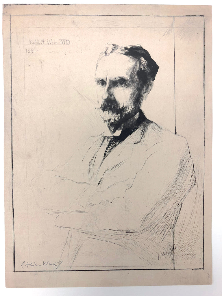 "Dr. Robert F. Weir M. D." by J. Alden Weir, Amer., (1852-1919)