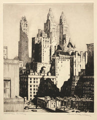 Manhattan Mountains, by Lawrence Nelson Wilbur, Amer., (1897-1988)