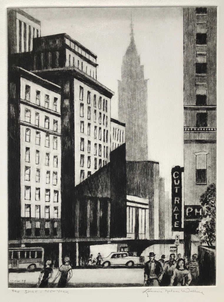 The Spire-New York,  by Lawrence Nelson Wilbur, Amer., (1897-1988)