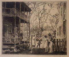 "Young Couple Walking" by George Hand Wright, Amer., (1872-1951)